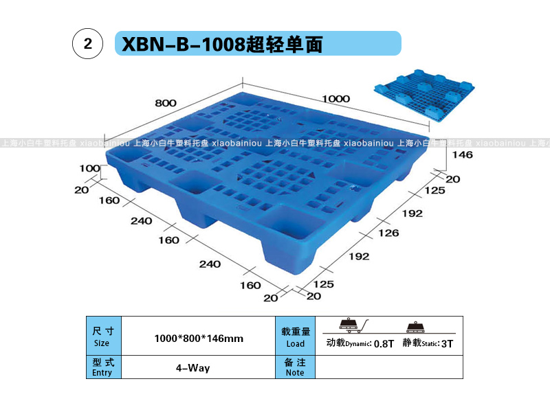 上海小白牛塑料托盘系列-1008超轻单面塑料托盘(1*0.8米轻型网格九脚塑料垫仓板) 上海小白牛塑料托盘系列-1008超轻单面塑料托盘(1*0.8米轻型网格九脚塑料垫仓板)